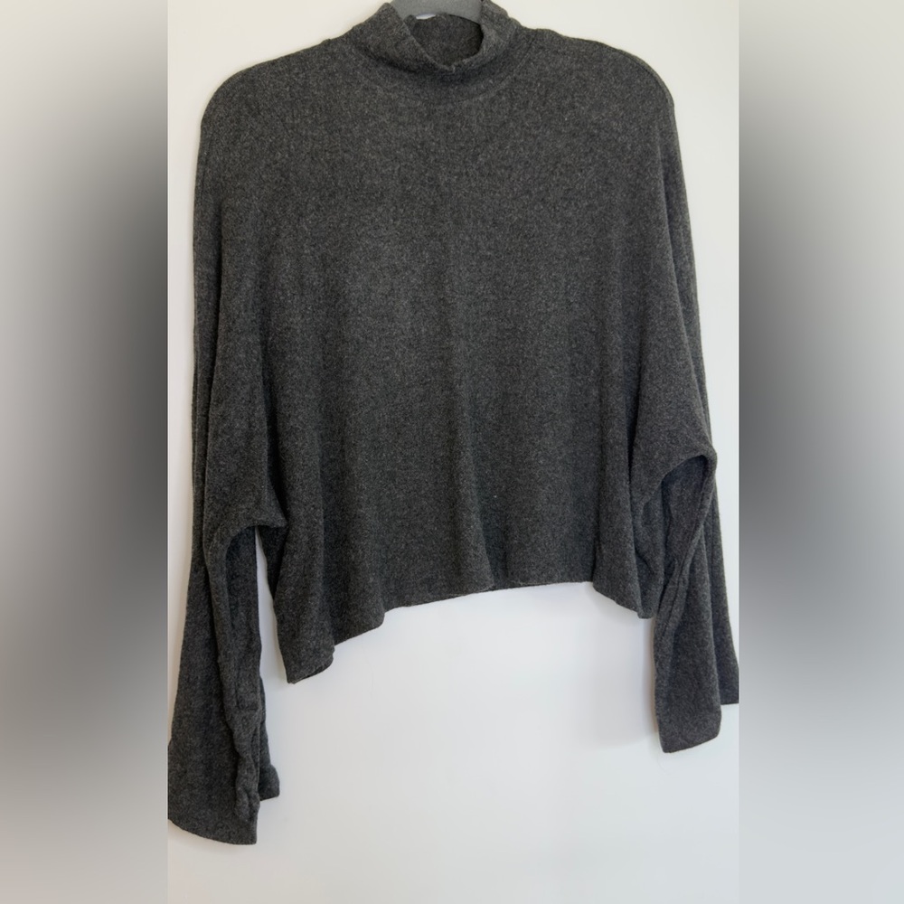 Velvet Charcoal Gray Sweater